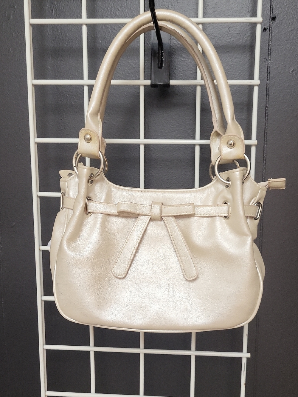 BUENO Faux Leather Bow Accent Satchel - Women Bags
